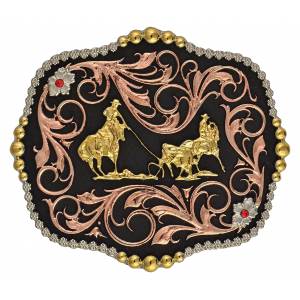 Montana Silversmiths Team Ropers Traditional Attitude Buckle