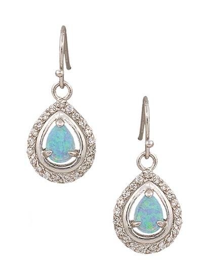 Montana Silversmiths River Lights On Ice Teardrop Earrings
