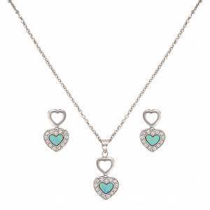 Montana Silversmiths River Lights In Love Jewelry Set