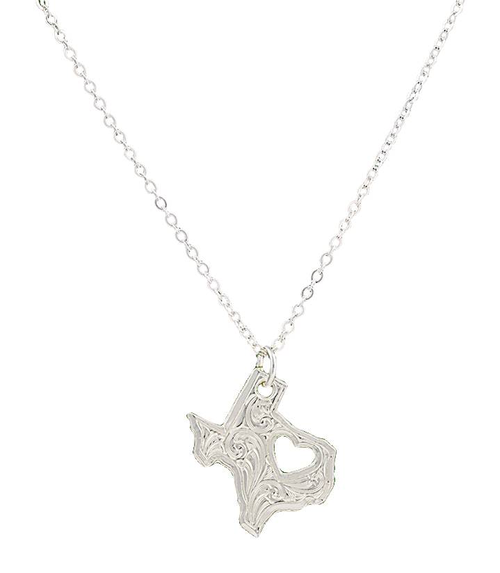 Montana Silversmiths I Heart Texas Necklace