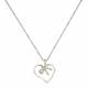 Montana Silversmiths Petit Heart Tied In A Bow Necklace