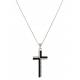 Montana Silversmiths Black And White Cross Necklace