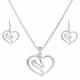 Montana Silversmiths Equestrienne Heart Jewelry Set