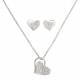 Montana Silversmiths Heart Print Jewelry Set