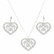 Montana Silversmiths Petit Blooming Heart Jewelry Set