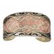 Montana Silversmiths Antiqued Two Tone Copper Horses Cameo Cuff Bracelet