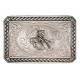 Montana Silversmiths Antiqued Wheat Trim Portrait Buckle With End Of The Trail