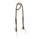 Weaver Harness Leather Boot Stitch Sliding Ear Headstall