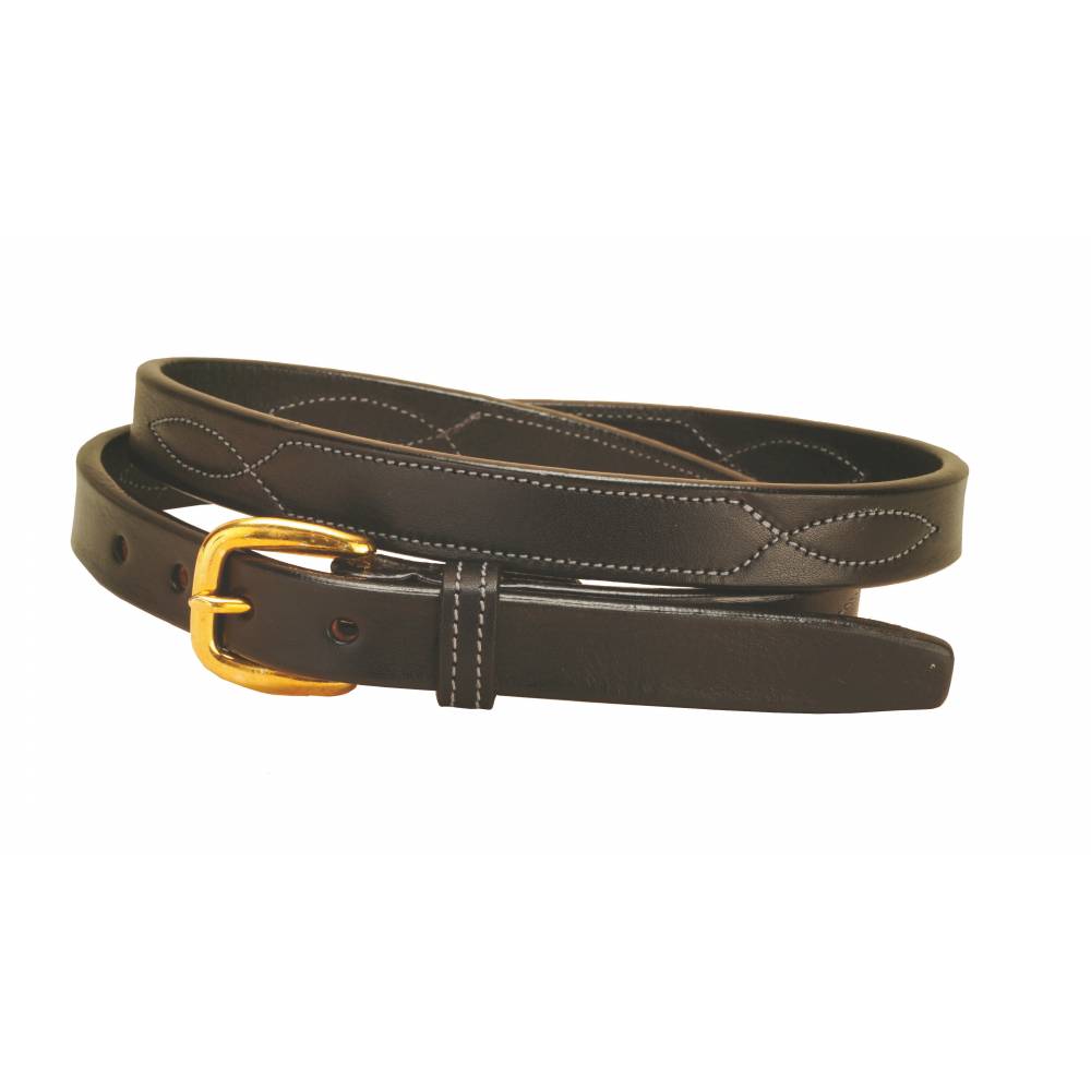 Tory Leather Stitched Pattern Leather Belt | HorseLoverZ