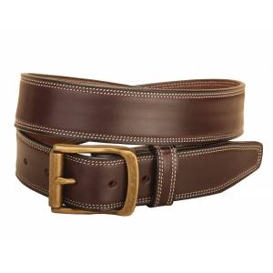 Tory Leather Double Edge Stitched Leather Belt