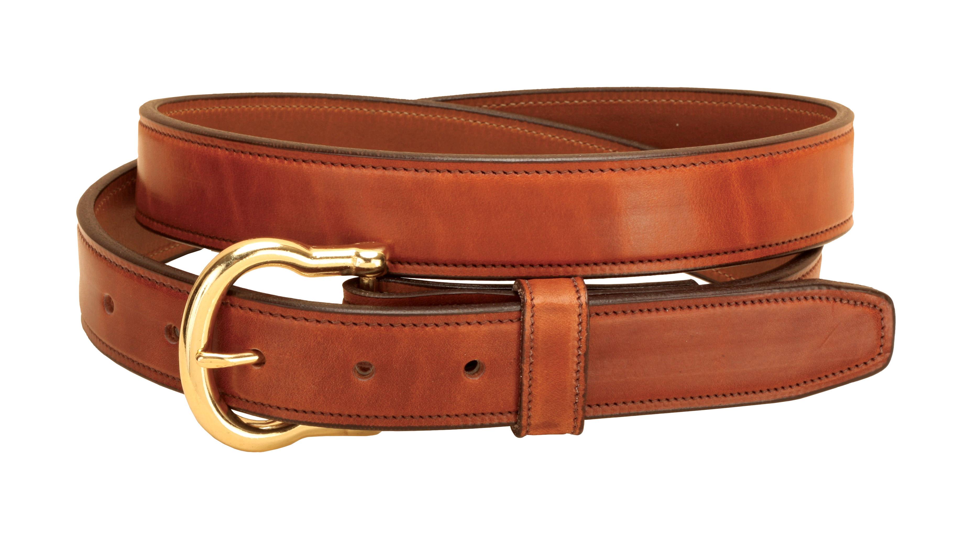 Tory Leather Fully Stitched Harness Leather Belt