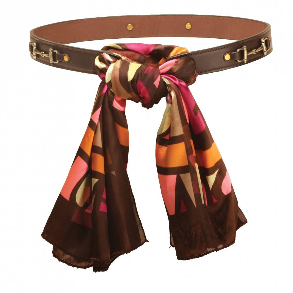 Tory Leather Women's Snaffle Bit Scarf Belt HorseLoverZ