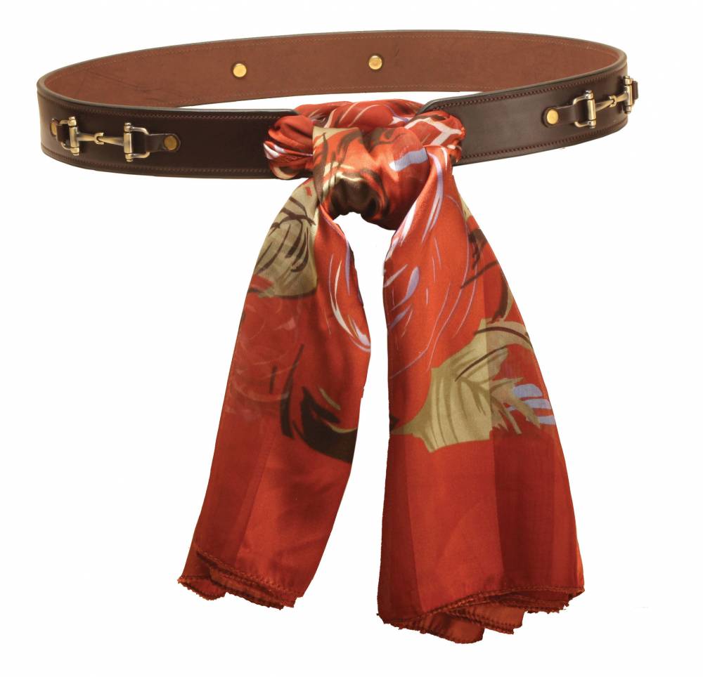 Tory Leather Women's Snaffle Bit Scarf Belt HorseLoverZ