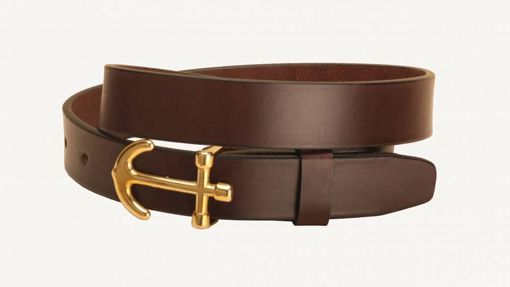 Tory Leather Anchor Buckle Strap Leather Belt | HorseLoverZ