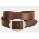 Tory Leather Plain Leather Belt w/ Oval Conway Buckle