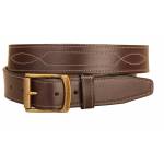 Tory Leather Triple Stitched Pattern Leather Belt