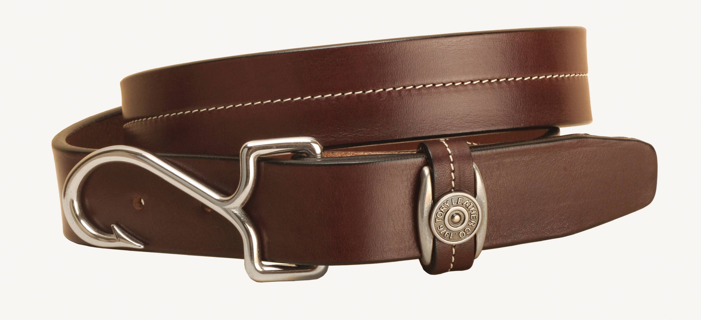 Tory Leather Fish Hook Buckle Leather Belt | HorseLoverZ