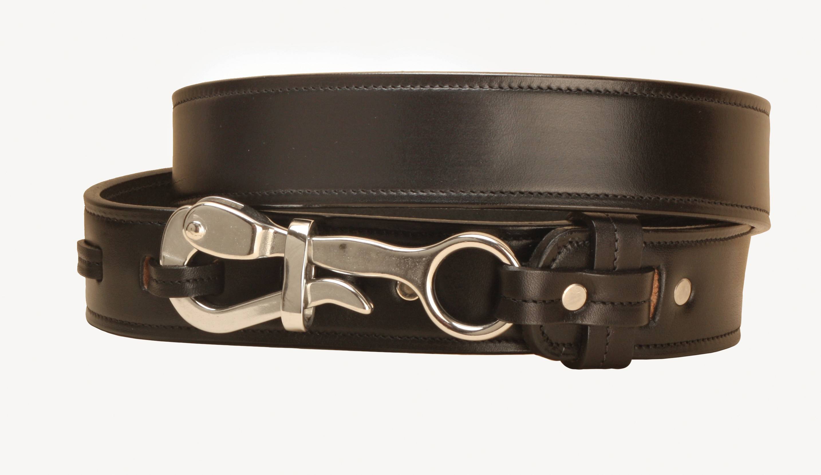 Tory Leather Bridle Leather 1 1/4' Strap Belt with Anchor Buckle, Leather  Accessories at TOHTC.com