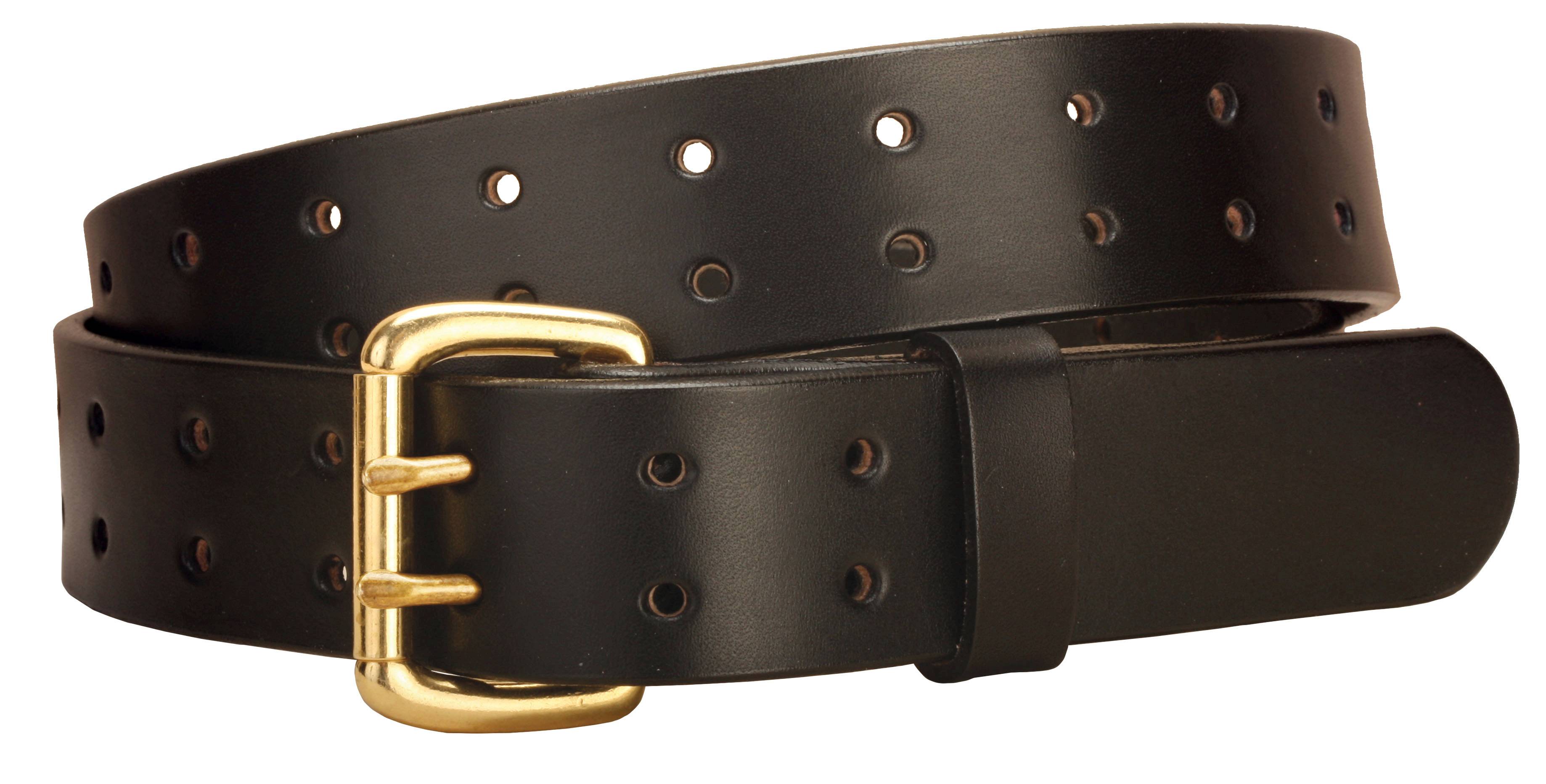 Tory Leather Double Tongue Leather Belt with  Double Holes