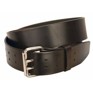 Tory Leather Double Holes/ Double Tongue Buckle Belt