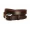 Tory Leather Plain Leather Belt with Brass Buckle- 1 1/4