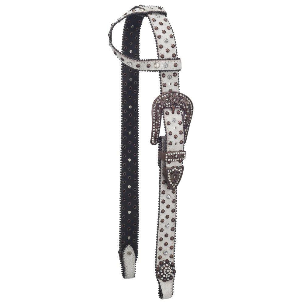 Silver Royal Arizona Belt Buckle Bling Single Ear Headstall