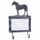 Tough-1 Deluxe Stall Card Holder with Hooks - Draft Horse