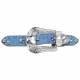 Silver Royal Trinity Belt Buckle Bling Spur Straps