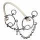 Tough-1 Stainless Steel Combination Rope Nose Snaffle Mouth