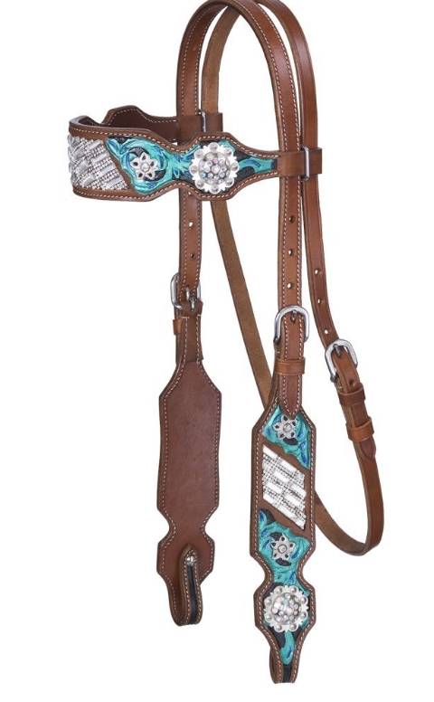 Silver Royal Ashton Browband Headstall