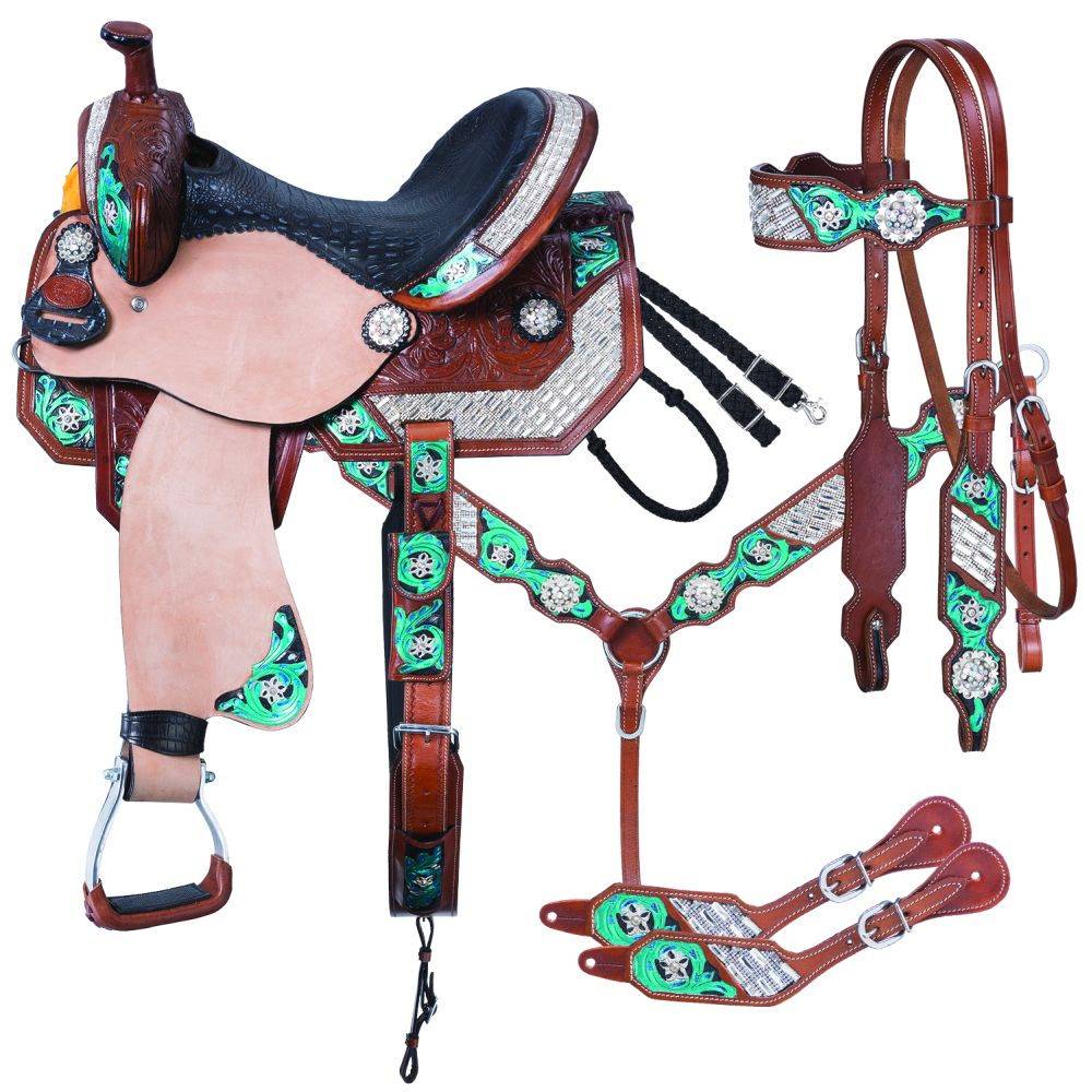 Silver Royal Ashton Barrel Saddle 5Pc Package HorseLoverZ   5 732714 