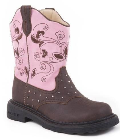 Roper Girls Faux Leather Lights Boots