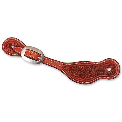 Martin Alpine Flower Tooled Spur Strap