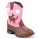 Roper Toddler Girls Bronc Boots with Heel Lights
