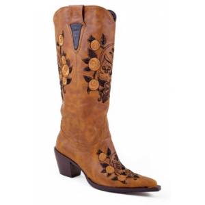 Roper Ladies Skull Emboridery Fashion Cowgirl Boots