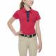 Ariat Girls Paige Polo -Pink Clash Dot