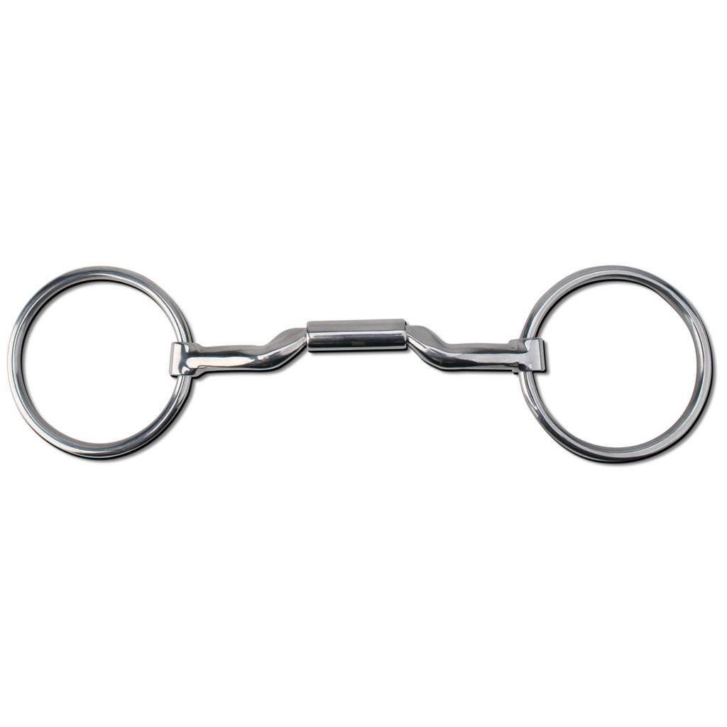 Myler Level 2-3 Stainless Steel Low Port Mullen Barrel Loose Ring Bit