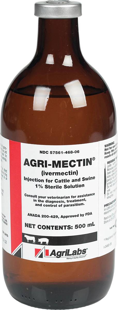 Agrilabs Agrimectin Cattle/Swine 1% Injection