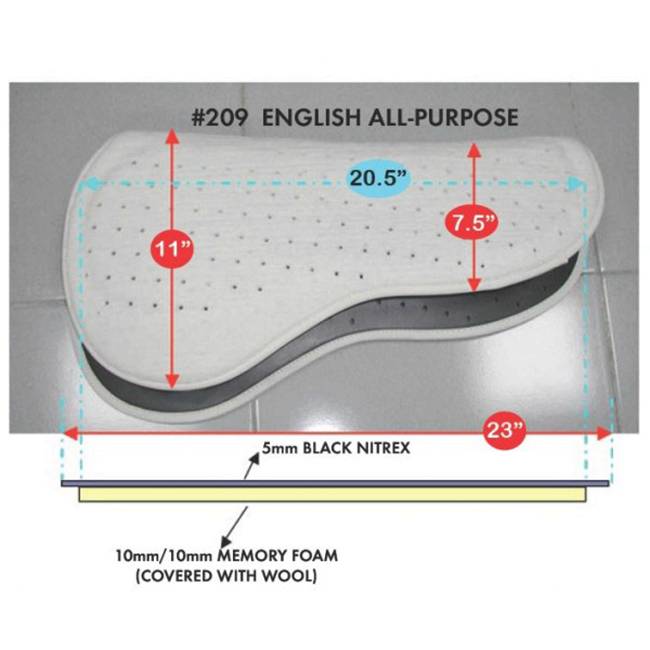 Cavallo All-Purpose English Saddle Pad