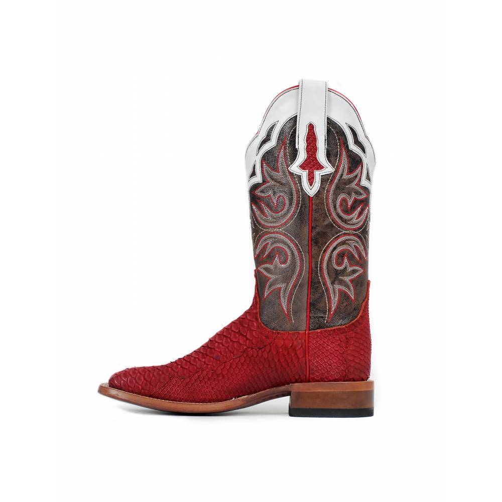 Cinch Womens Red Python CFW534 Western Boots | HorseLoverZ