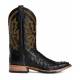 Rod Patrick Mens Black Full Quill Ostrich RPM121 Western Boots