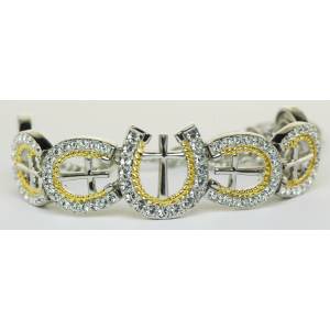 Western Edge Jewelry Rope Horseshoe Cross Bracelet
