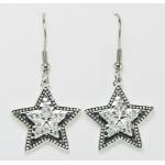 Western Edge Jewelry Crystal Star Earrings
