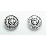 Western Edge Jewelry Concho Heart Earrings