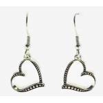 Western Edge Jewelry Side Heart Earrings