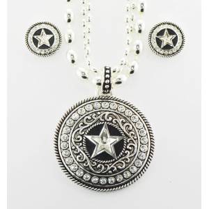 Western Edge Jewelry Crystal Star Concho Jewlery Set