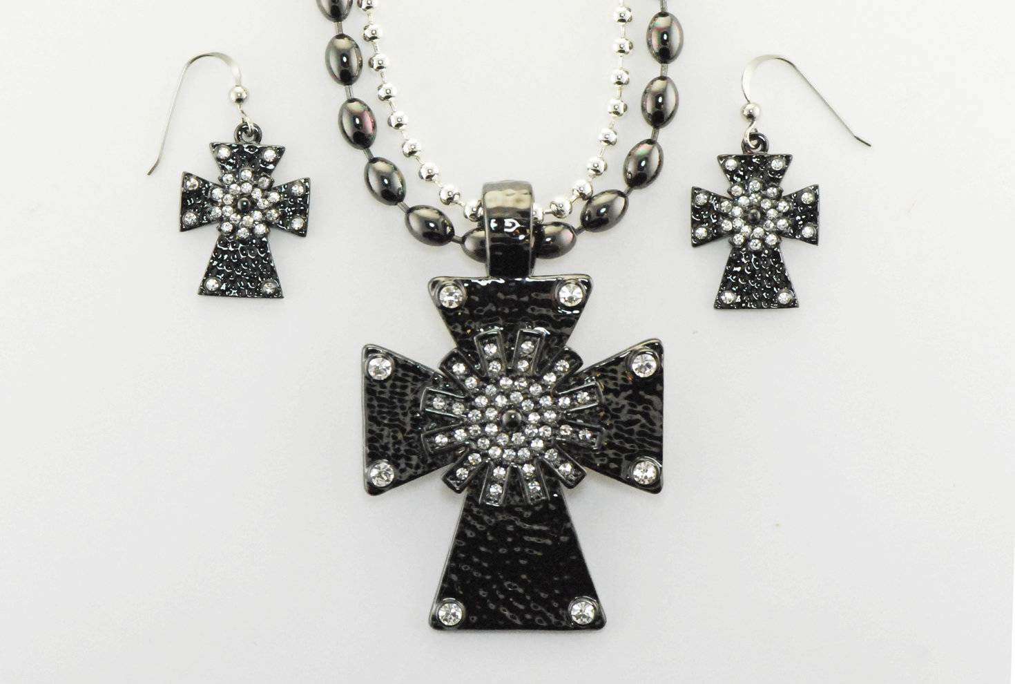 HorseLoverZ Western Edge Cross Earrings