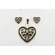Western Edge Jewelry Western Heart And Cross Jewelry Set