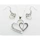 Western Edge Jewelry Double Heart Jewelry Set