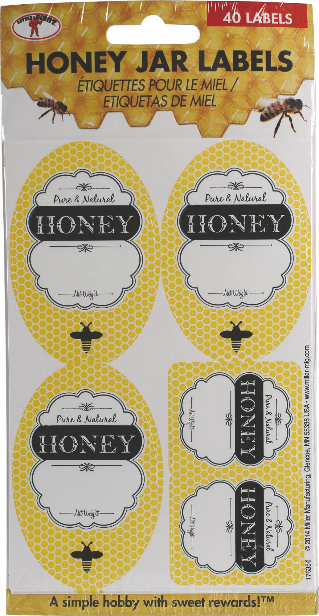 Little Giant Honey Jar Labels